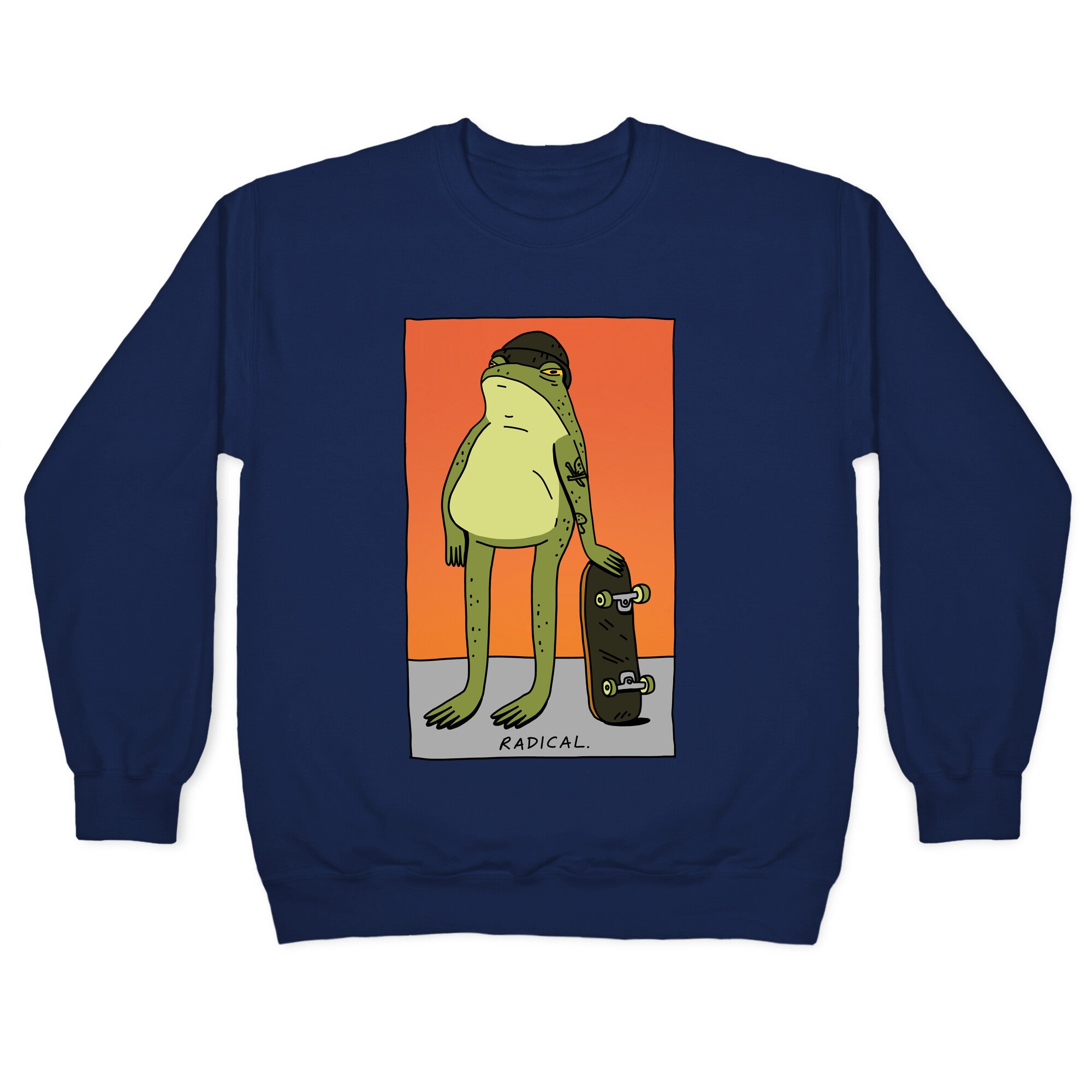 Radical Frog Skater Crewneck Sweatshirt
