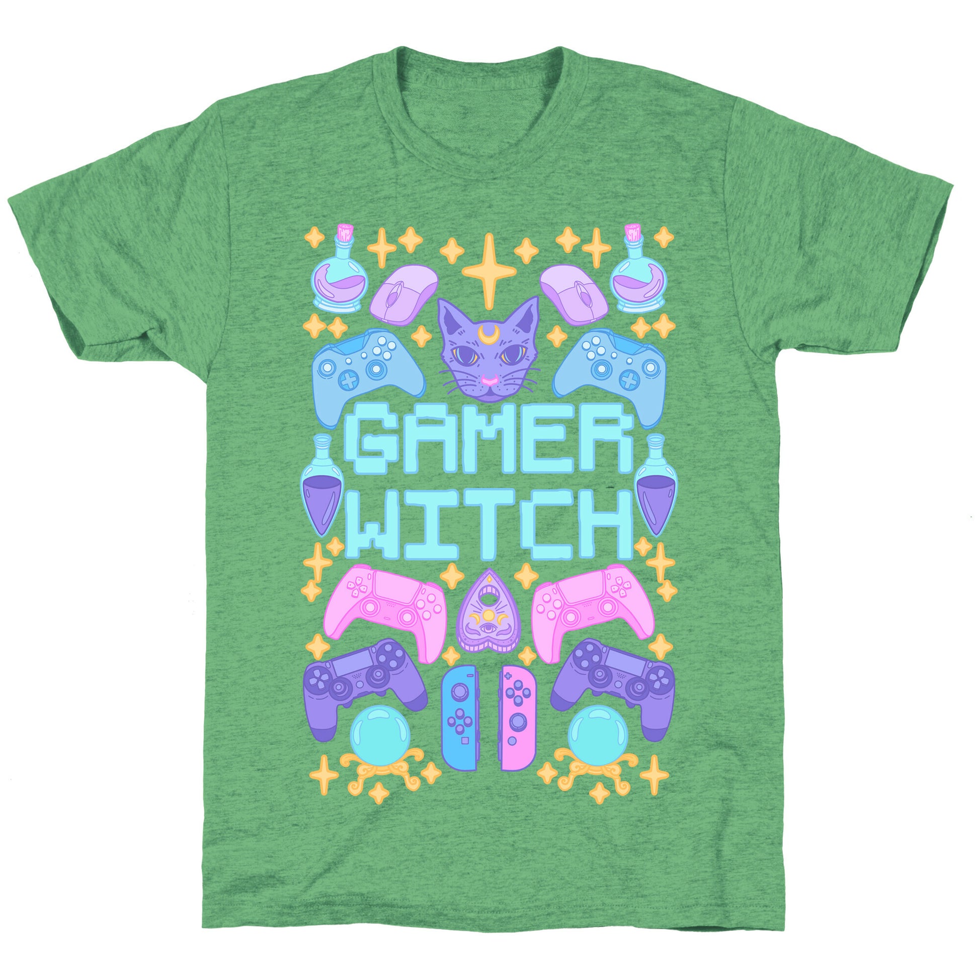 Gamer Witch Unisex Triblend Tee