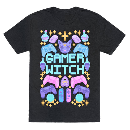 Gamer Witch Unisex Triblend Tee