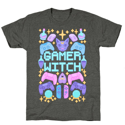 Gamer Witch Unisex Triblend Tee