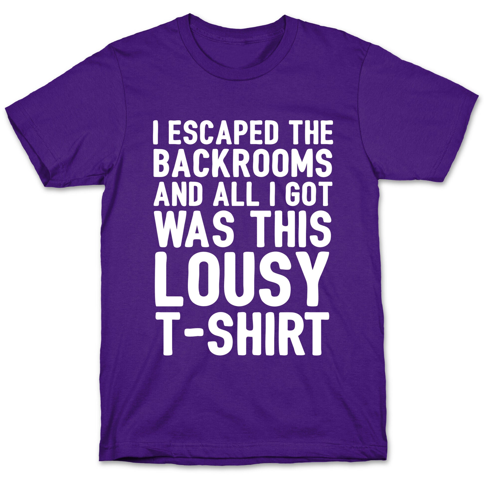 I Escaped The Backrooms And All I Got Was This Lousy T-Shirt T-Shirt
