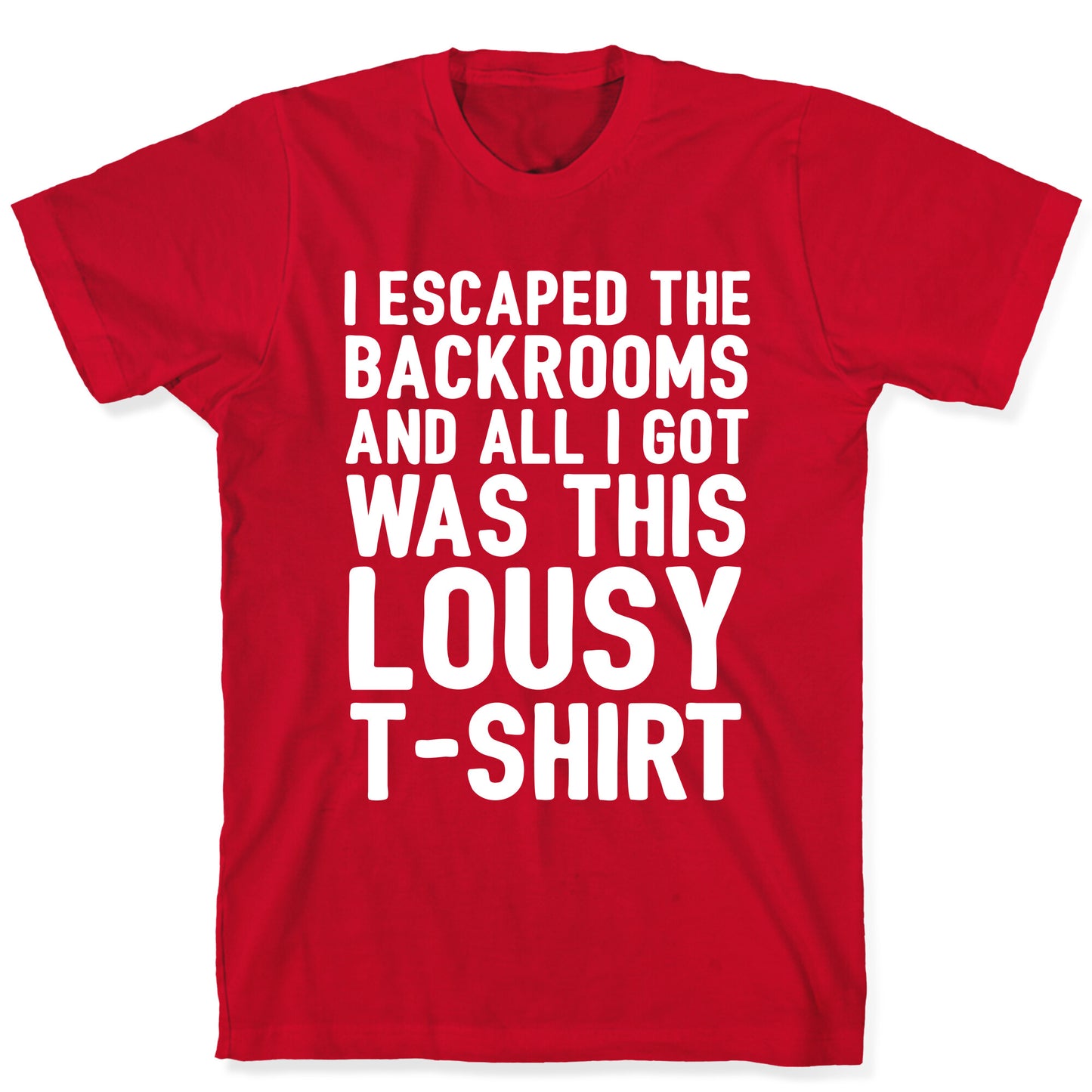 I Escaped The Backrooms And All I Got Was This Lousy T-Shirt T-Shirt