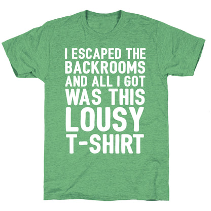 I Escaped The Backrooms And All I Got Was This Lousy T-Shirt Unisex Triblend Tee