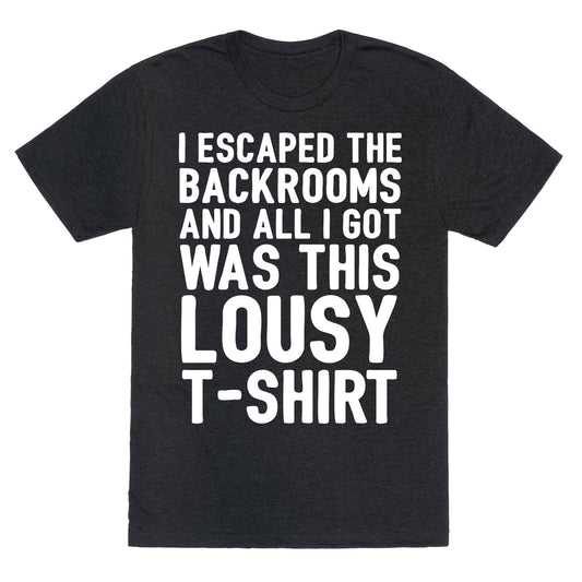 I Escaped The Backrooms And All I Got Was This Lousy T-Shirt Unisex Triblend Tee