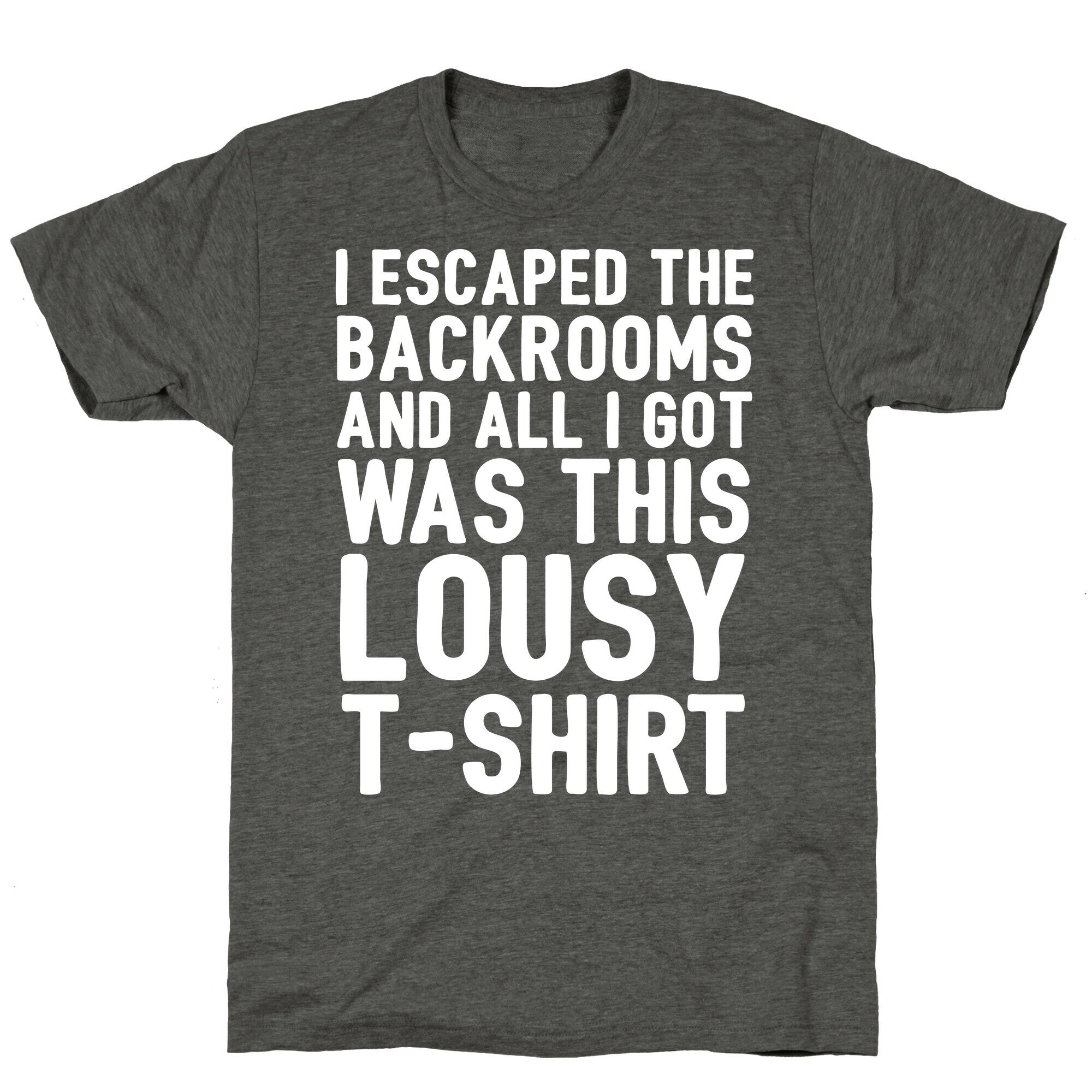 I Escaped The Backrooms And All I Got Was This Lousy T-Shirt Unisex Triblend Tee