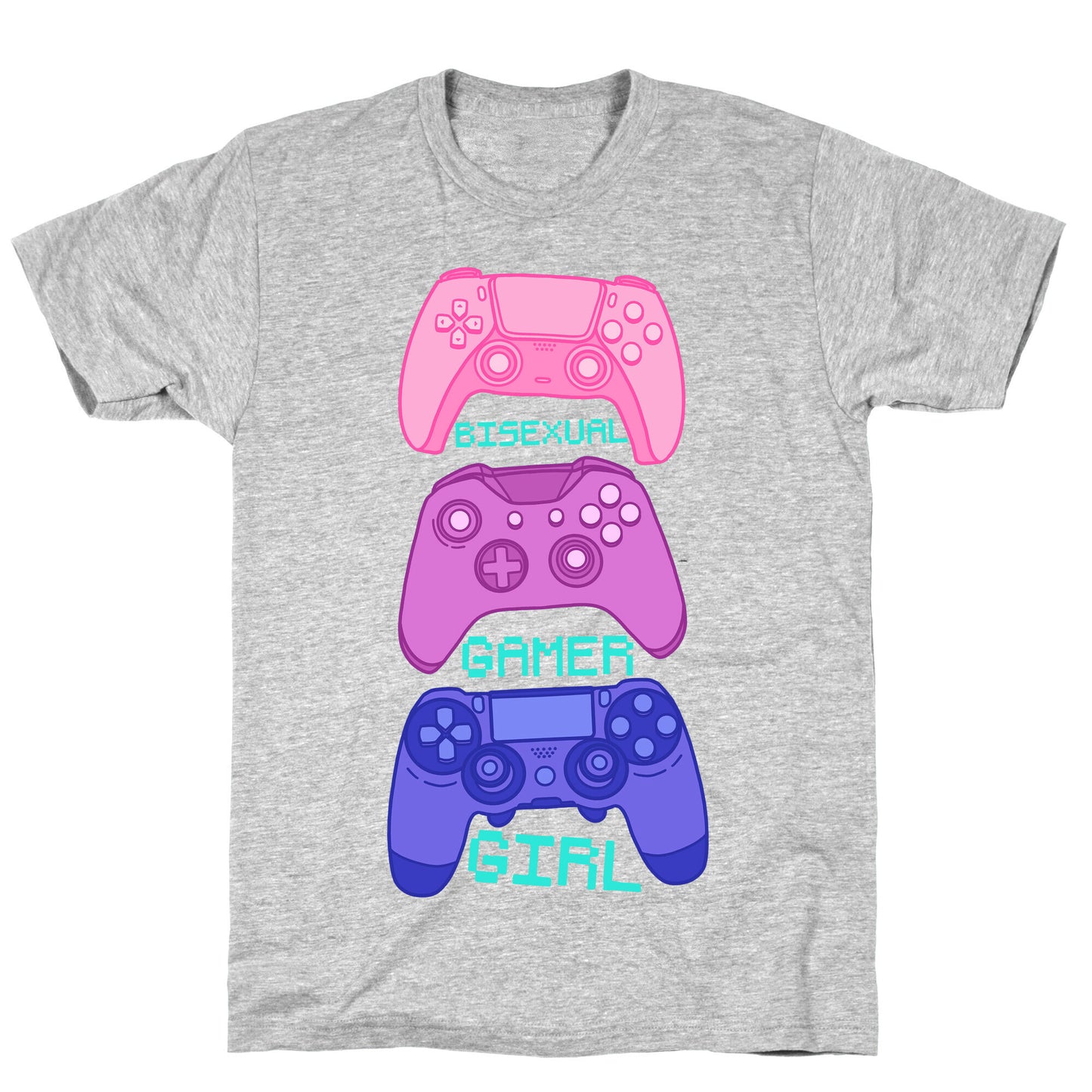 Bisexual Gamer Girl T-Shirt