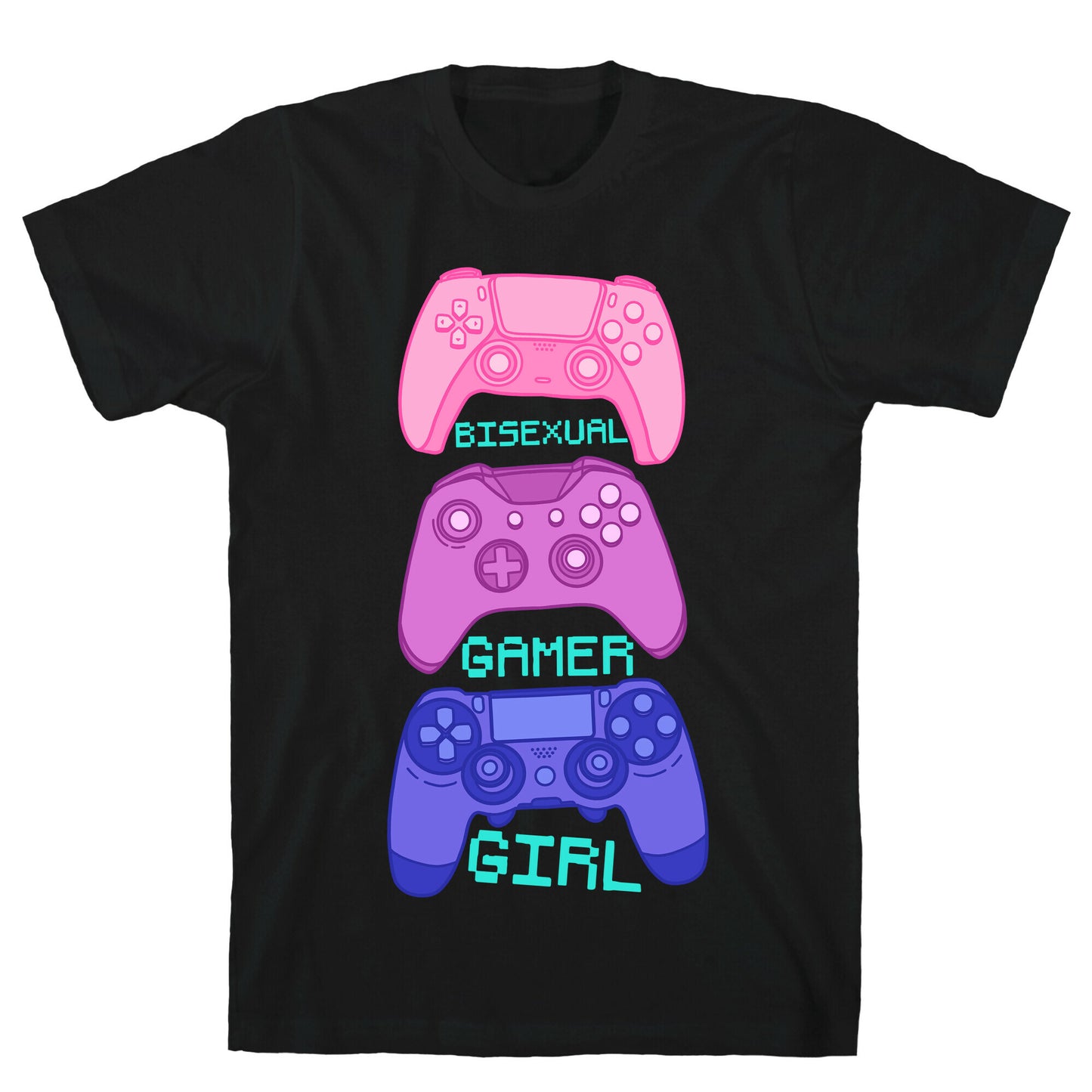 Bisexual Gamer Girl T-Shirt