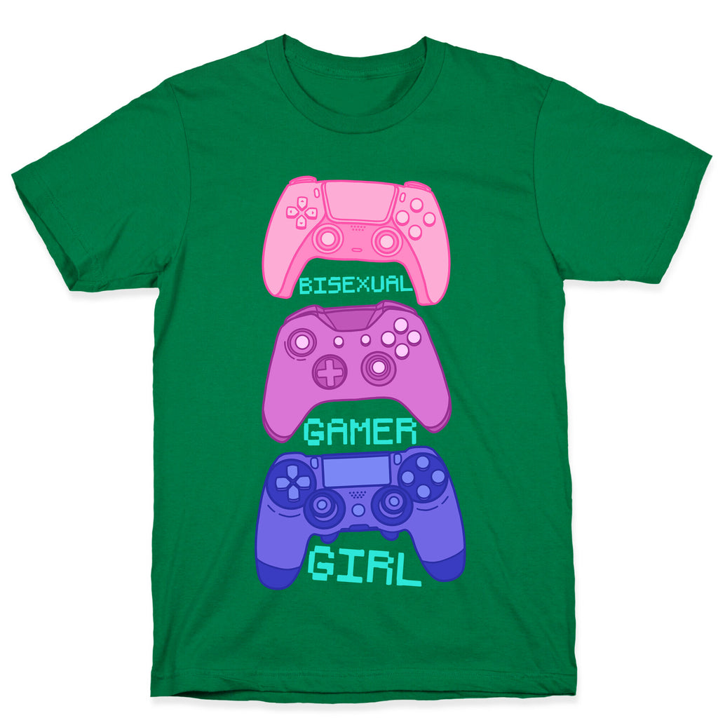 Bisexual Gamer Girl T-Shirt