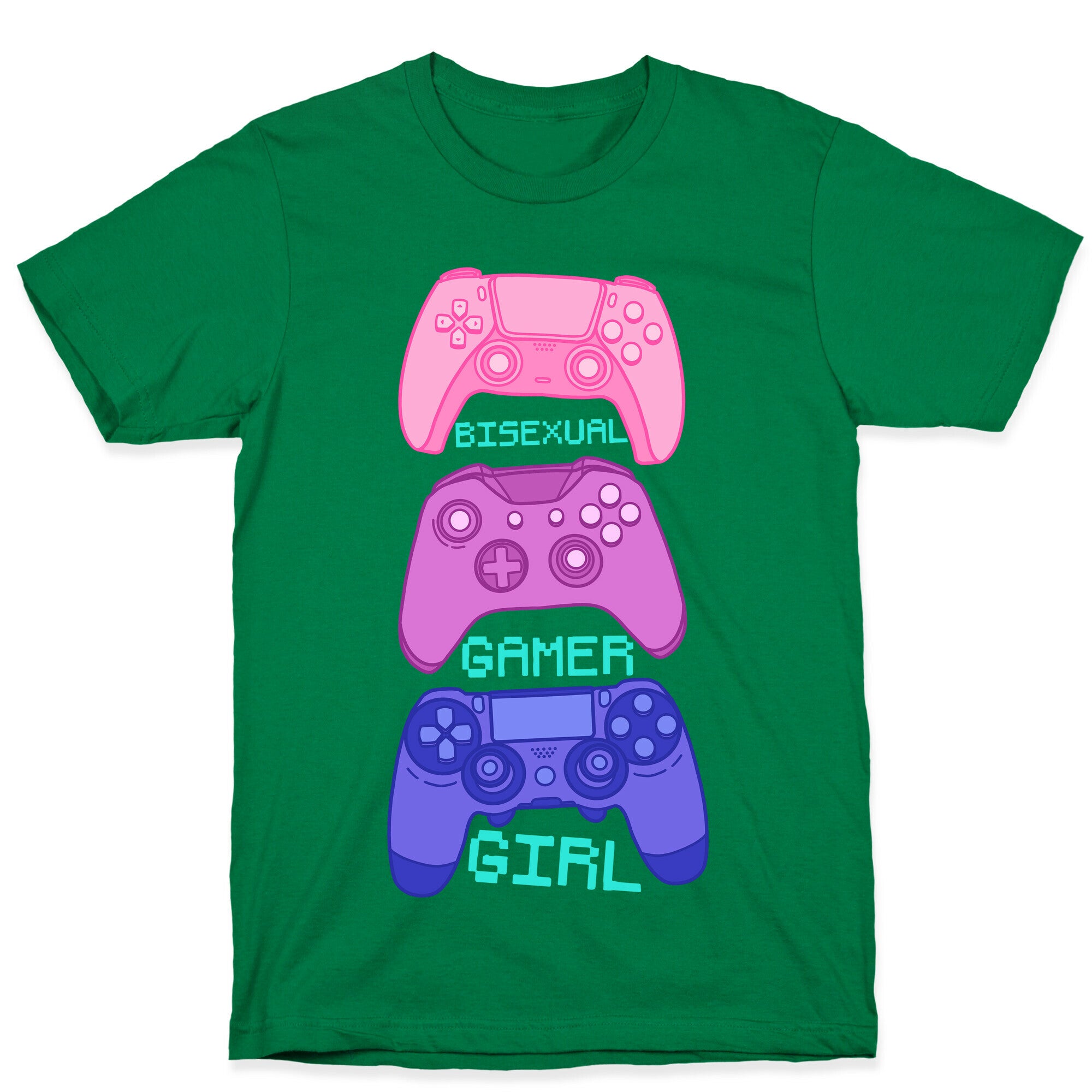 Bisexual Gamer Girl T-Shirt