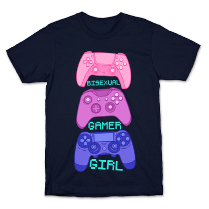 Bisexual Gamer Girl T-Shirt