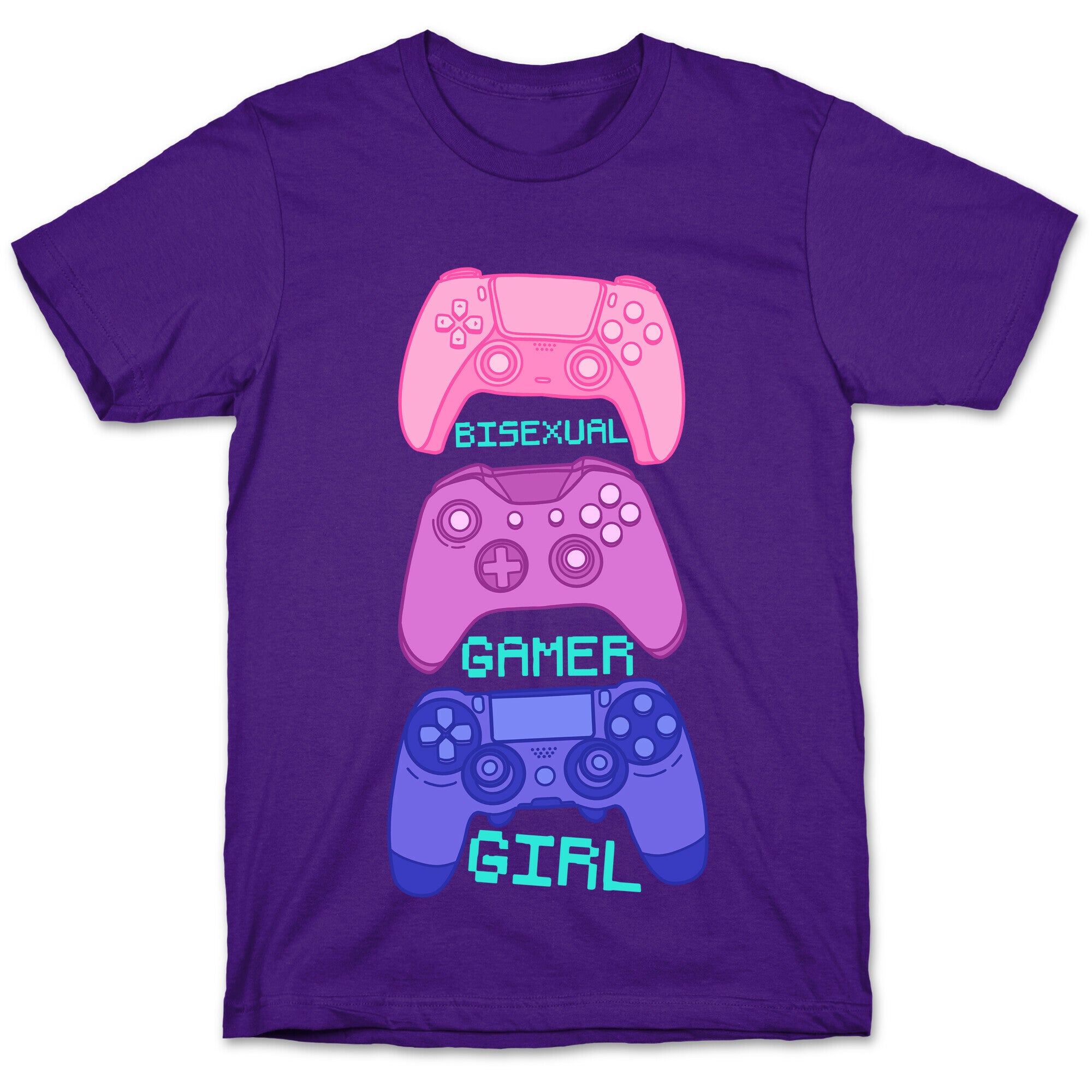 Bisexual Gamer Girl T-Shirt