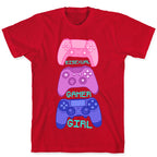 Bisexual Gamer Girl T-Shirt
