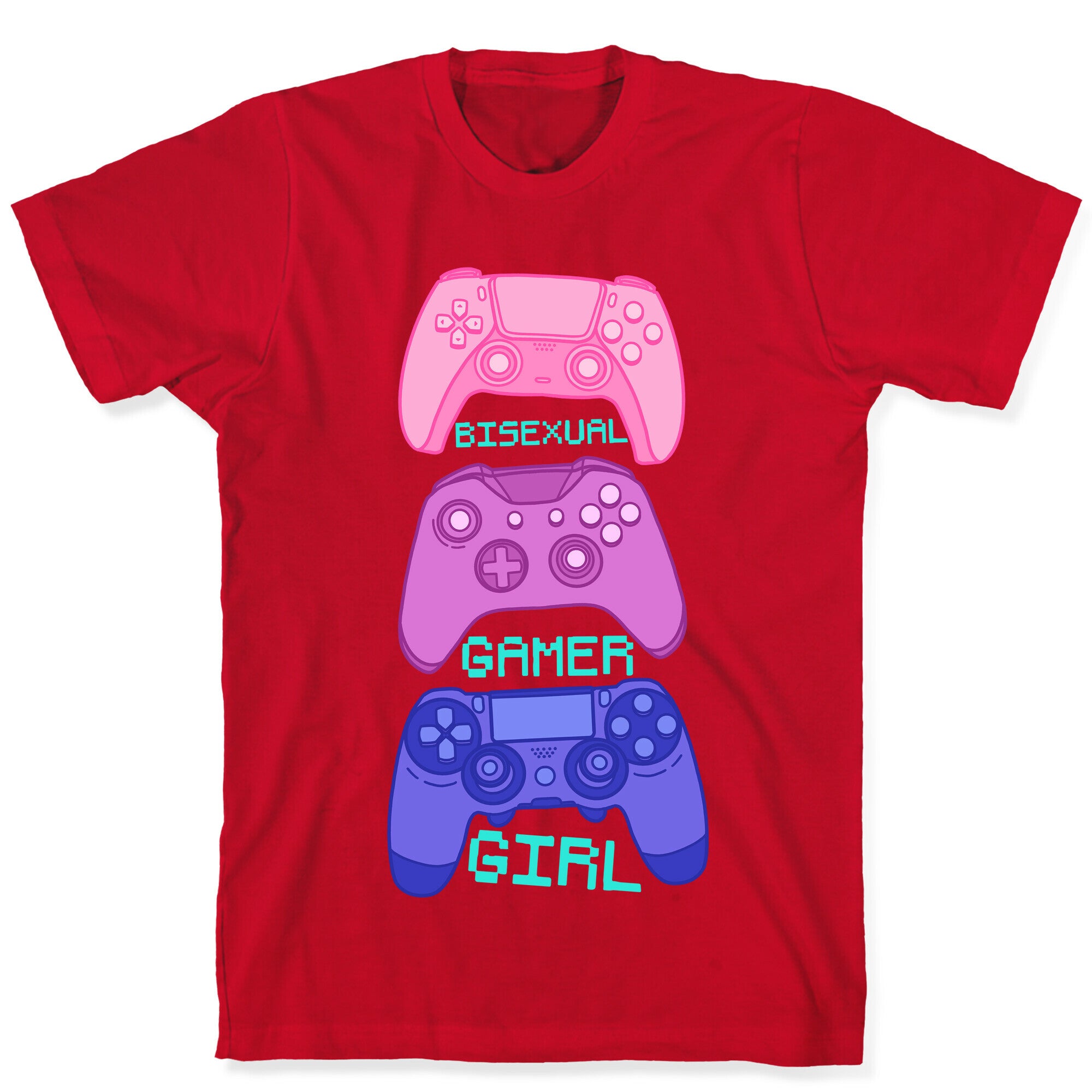 Bisexual Gamer Girl T-Shirt