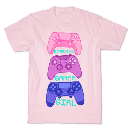 Bisexual Gamer Girl T-Shirt