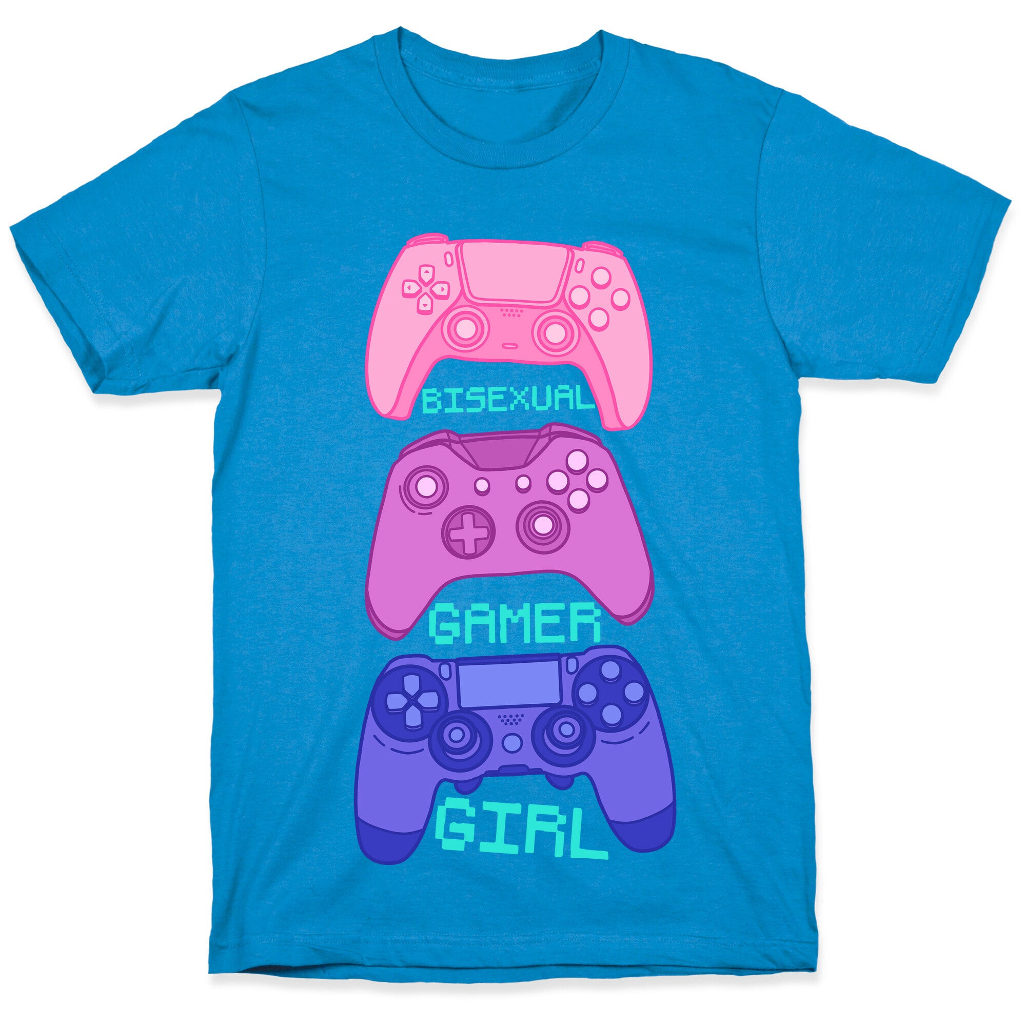 Bisexual Gamer Girl T-Shirt