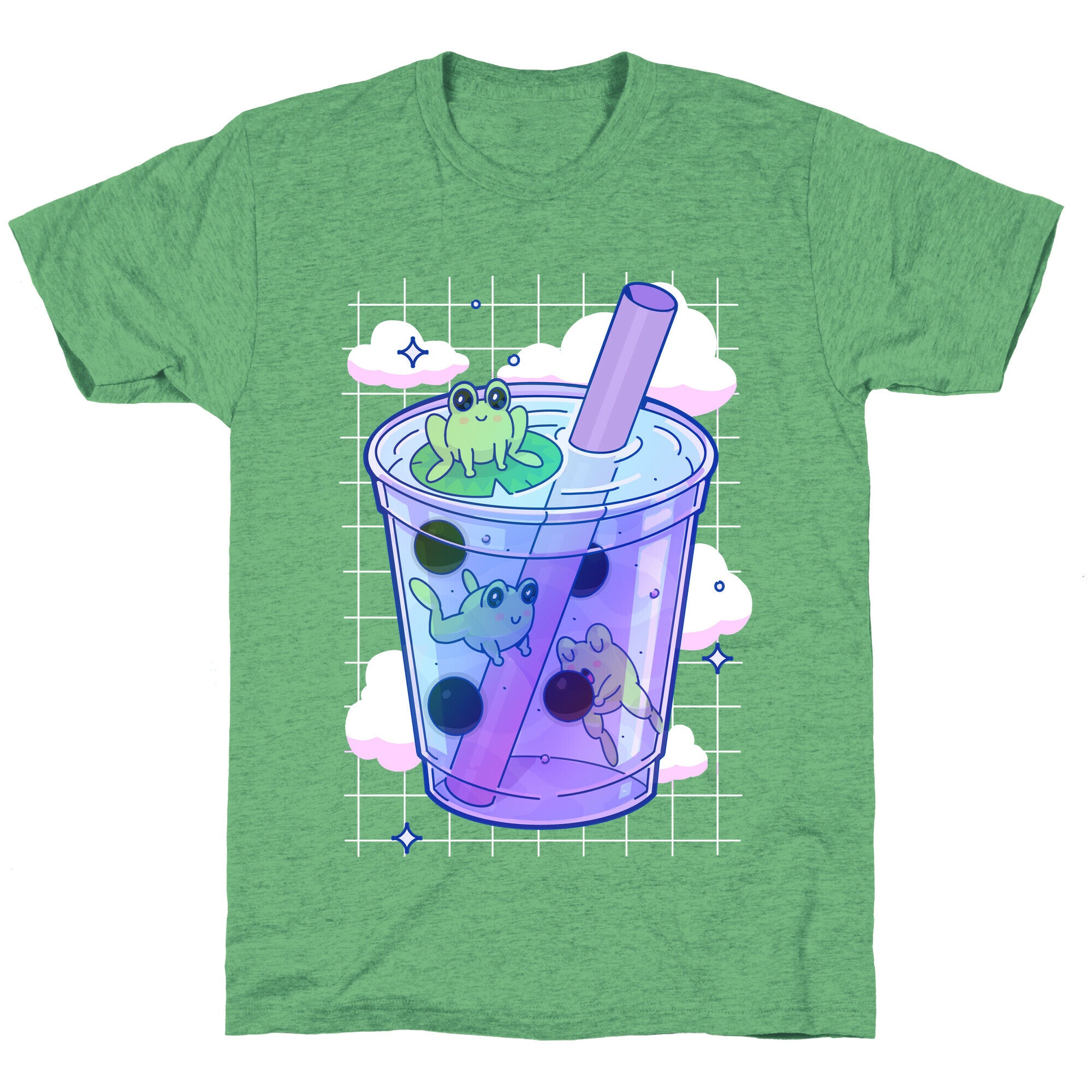 Kawaii Boba Frogs Unisex Triblend Tee