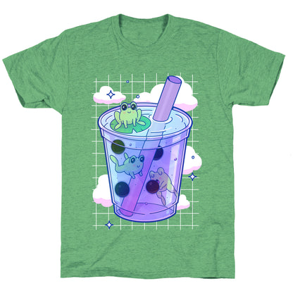 Kawaii Boba Frogs Unisex Triblend Tee
