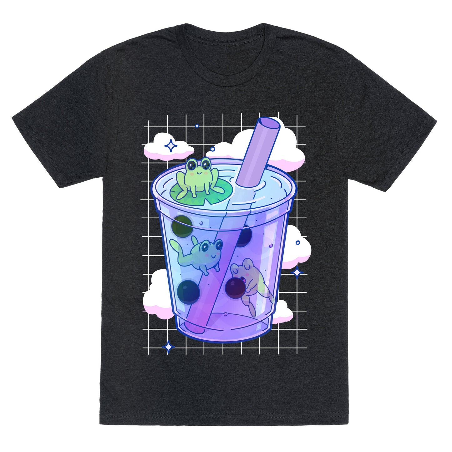 Kawaii Boba Frogs Unisex Triblend Tee