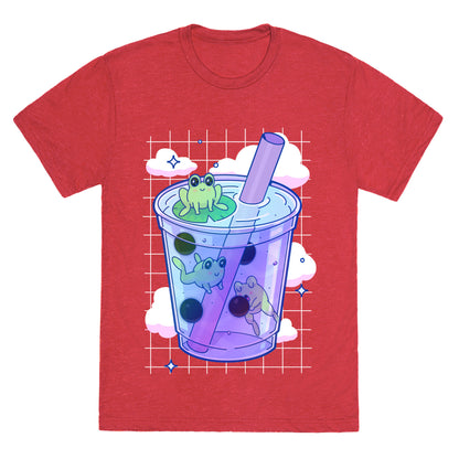 Kawaii Boba Frogs Unisex Triblend Tee
