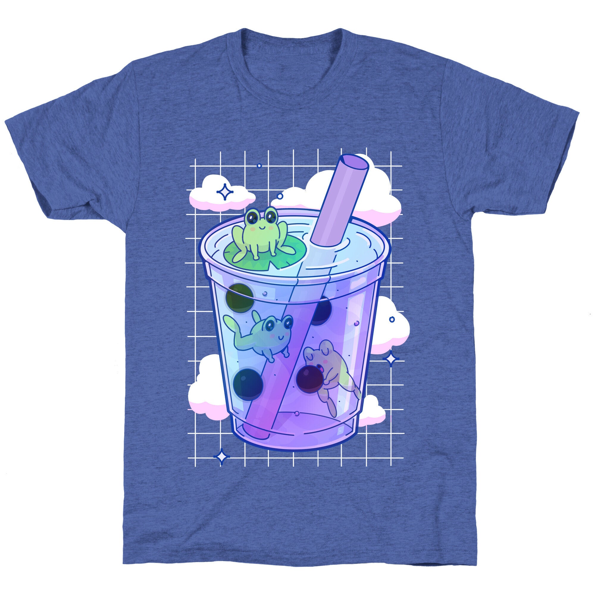 Kawaii Boba Frogs Unisex Triblend Tee