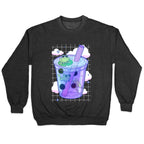 Kawaii Boba Frogs Crewneck Sweatshirt