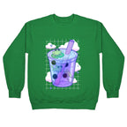 Kawaii Boba Frogs Crewneck Sweatshirt