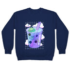 Kawaii Boba Frogs Crewneck Sweatshirt