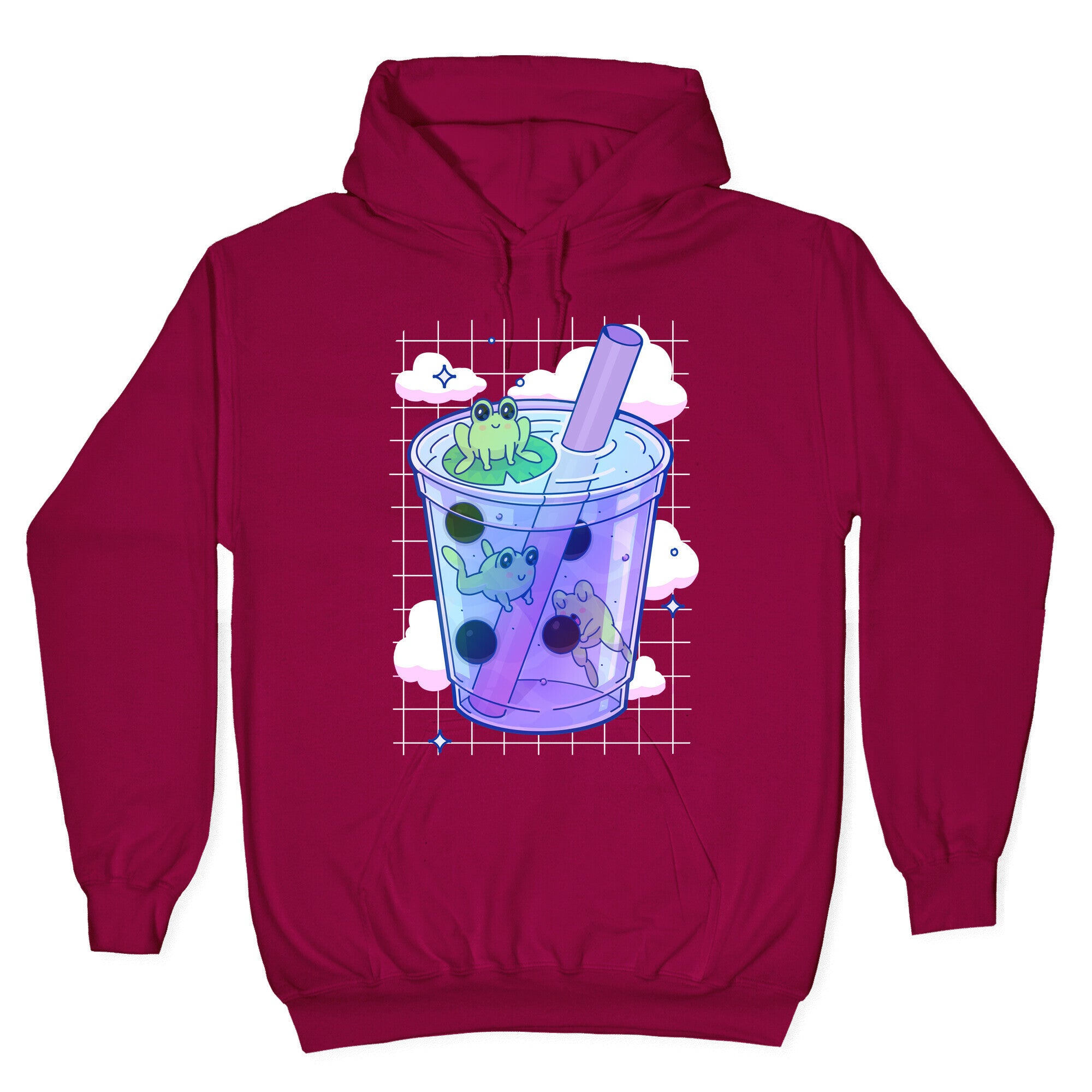 Kawaii Boba Frogs Hoodie