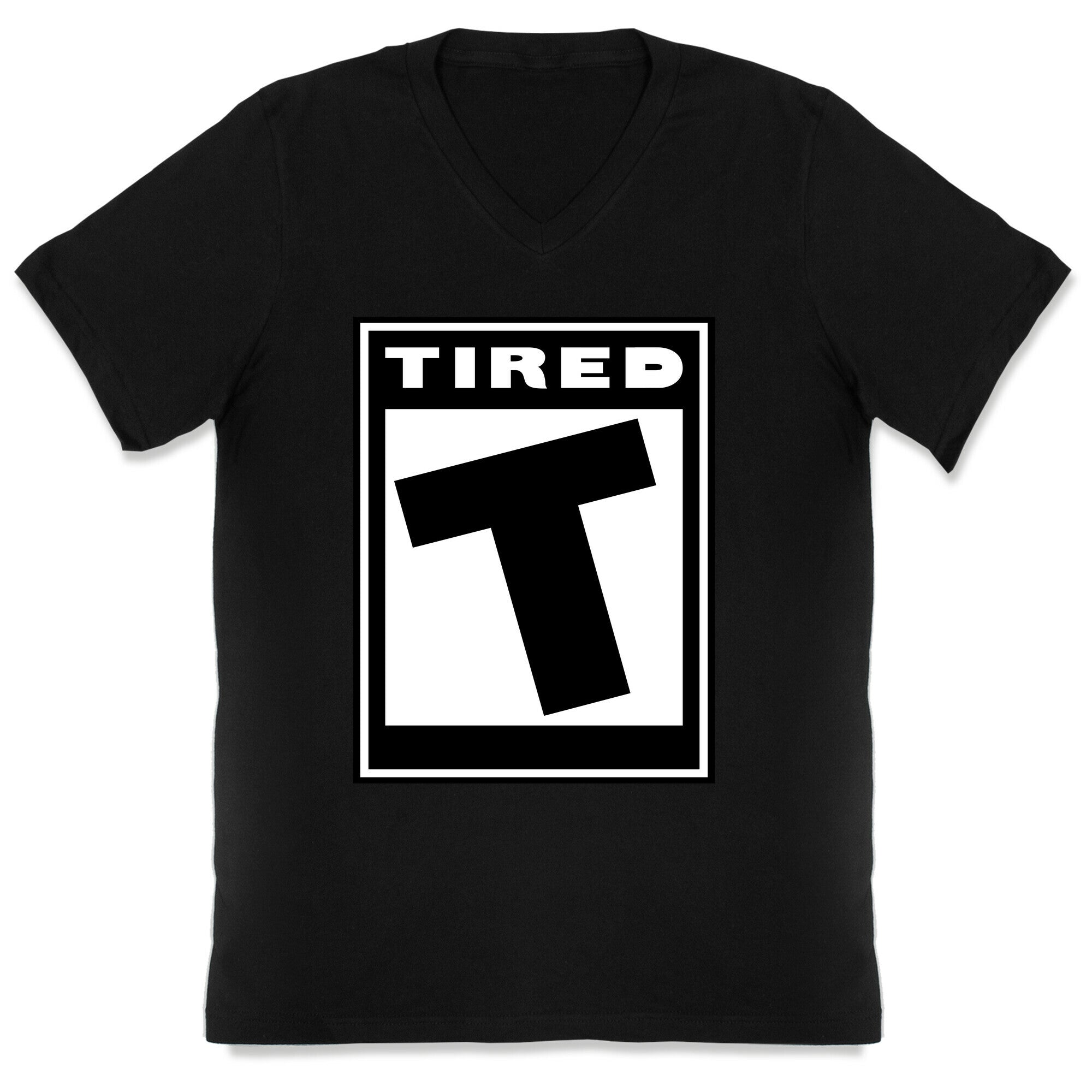 Rated T for Tired V-Neck