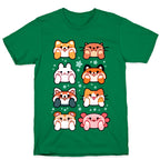 Kawaii Squishy Face Animals T-Shirt