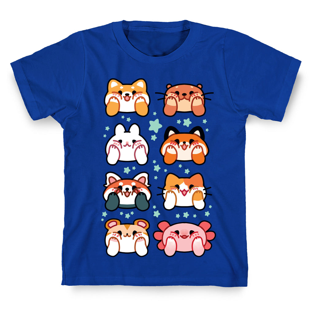 Kawaii Squishy Face Animals T-Shirt