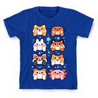 Kawaii Squishy Face Animals T-Shirt