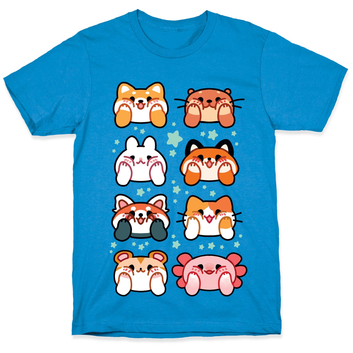 Kawaii Squishy Face Animals T-Shirt