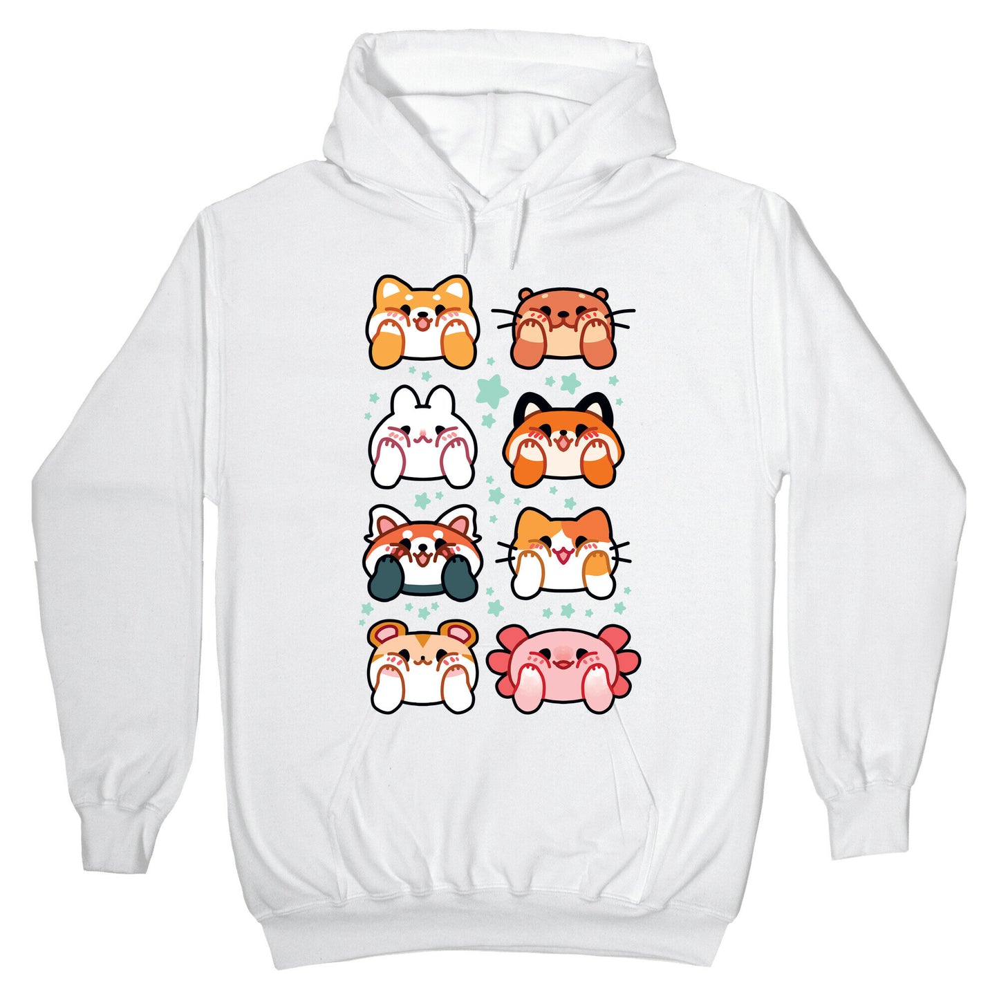 Kawaii Squishy Face Animals Hoodie