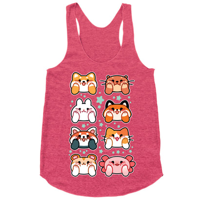 Kawaii Squishy Face Animals Racerback Tank