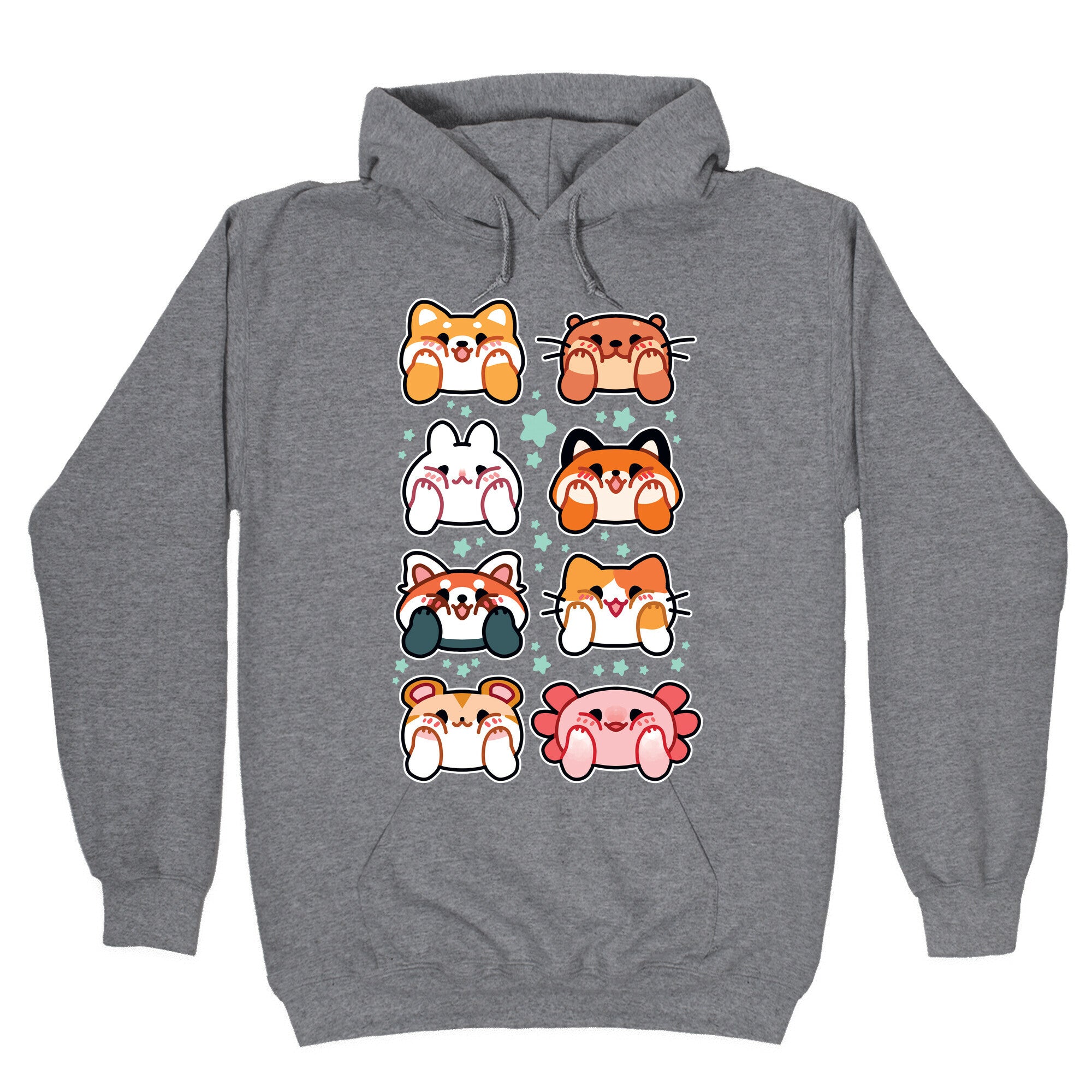 Kawaii Squishy Face Animals Hoodie