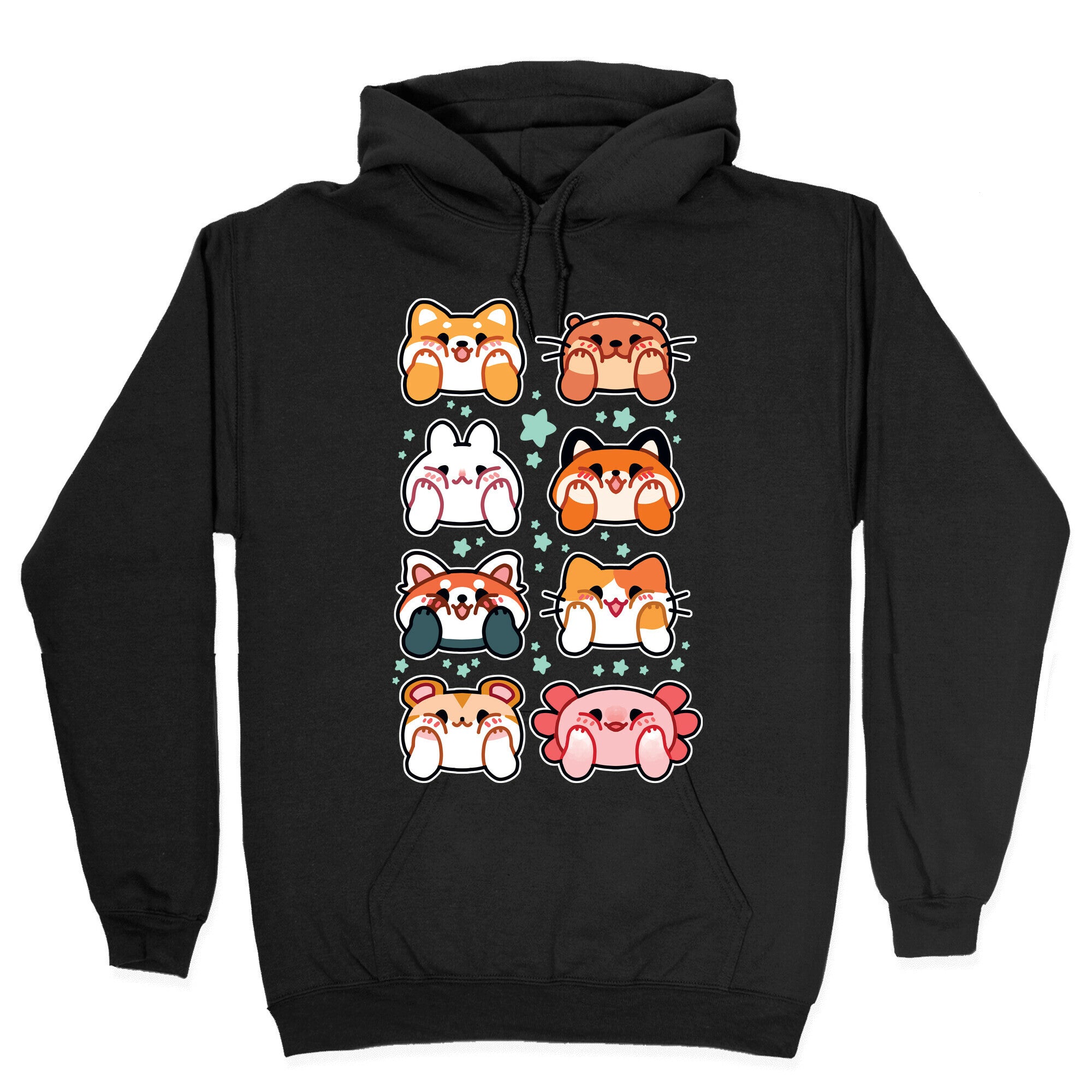 Kawaii Squishy Face Animals Hoodie