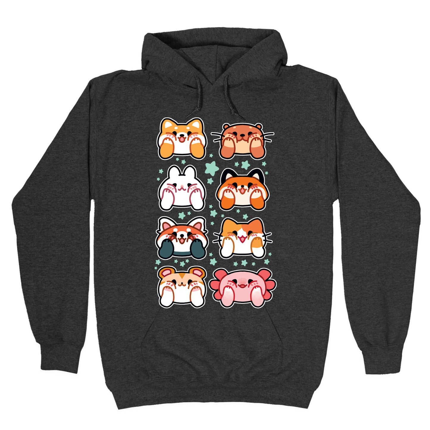 Kawaii Squishy Face Animals Hoodie