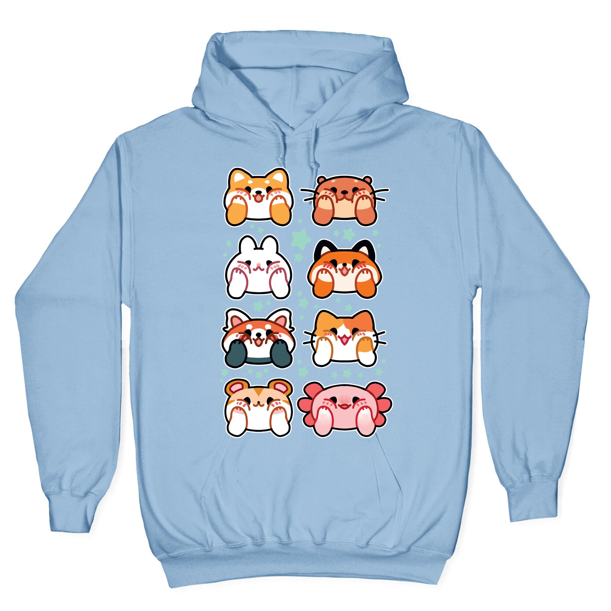 Kawaii Squishy Face Animals Hoodie