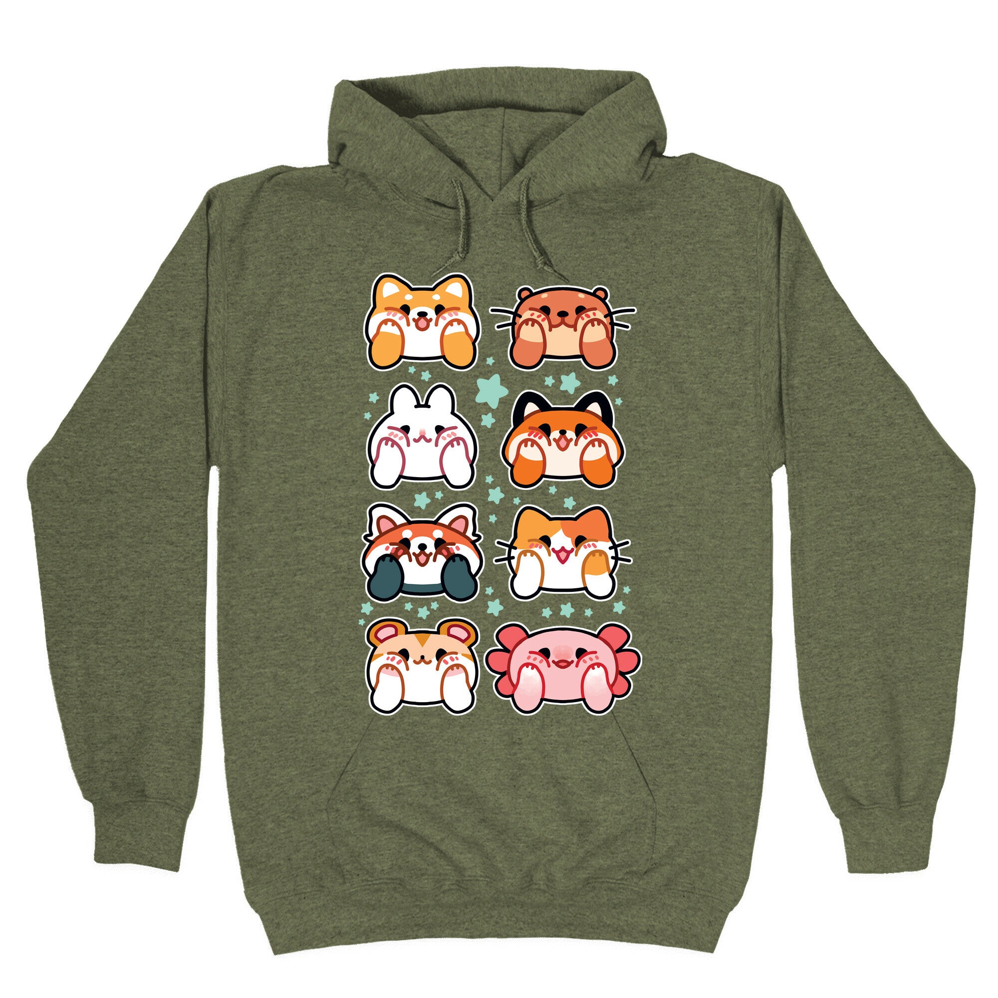 Kawaii Squishy Face Animals Hoodie
