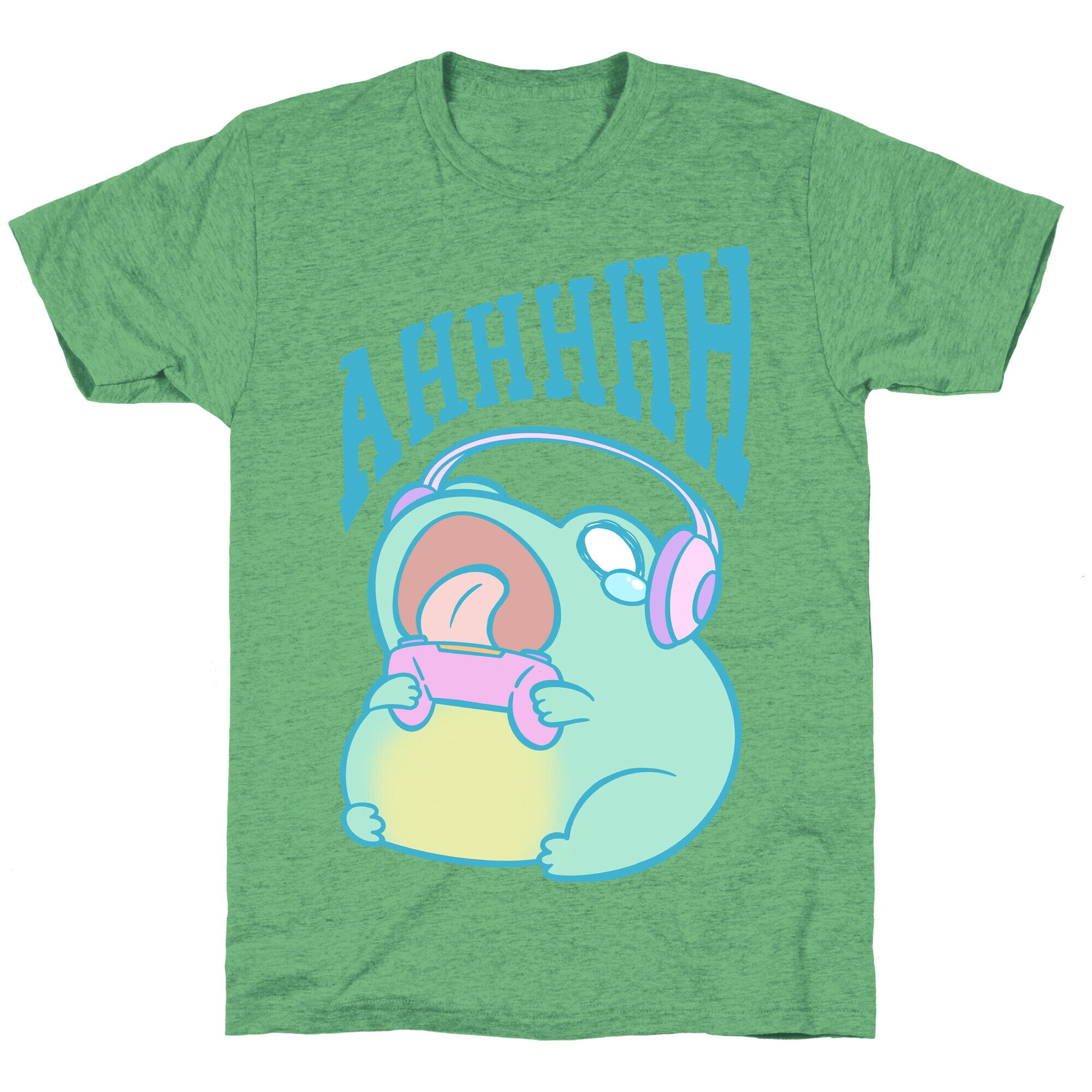 Gamer Frog Scream Unisex Triblend Tee