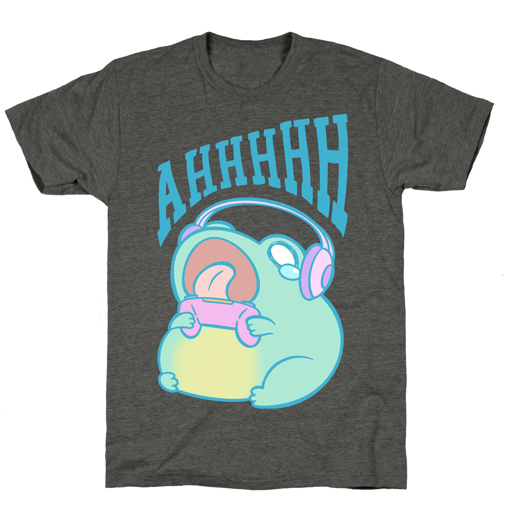 Gamer Frog Scream Unisex Triblend Tee
