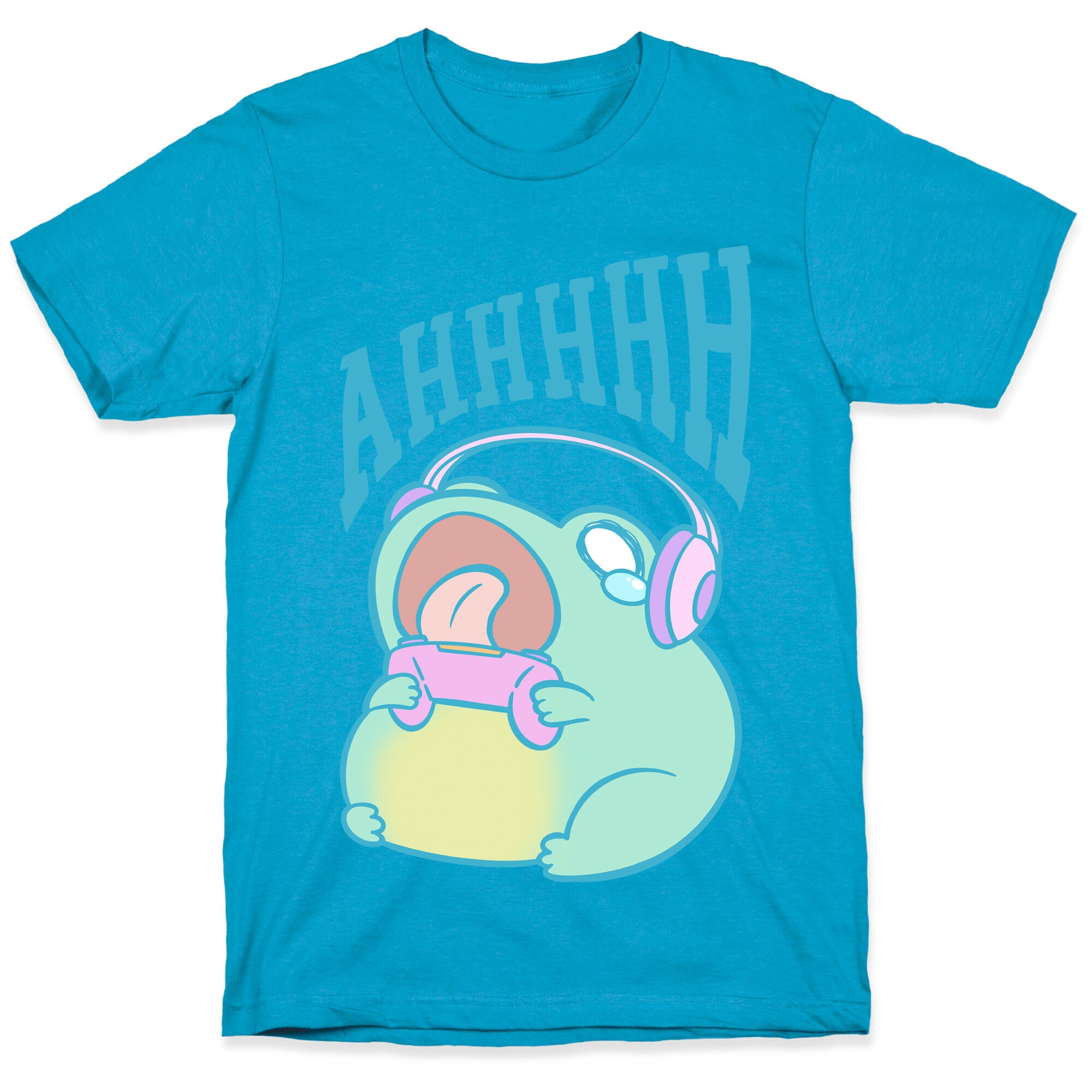 Gamer Frog Scream Unisex Triblend Tee