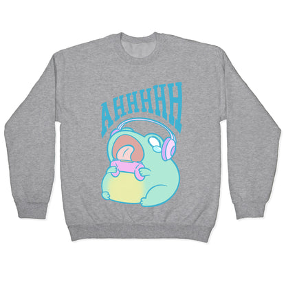 Gamer Frog Scream Crewneck Sweatshirt