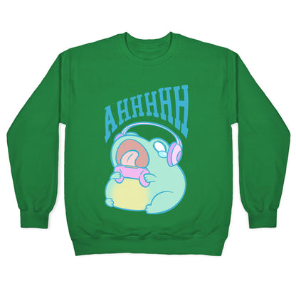 Gamer Frog Scream Crewneck Sweatshirt