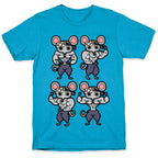 Muscle Mice Pattern Parody Unisex Triblend Tee