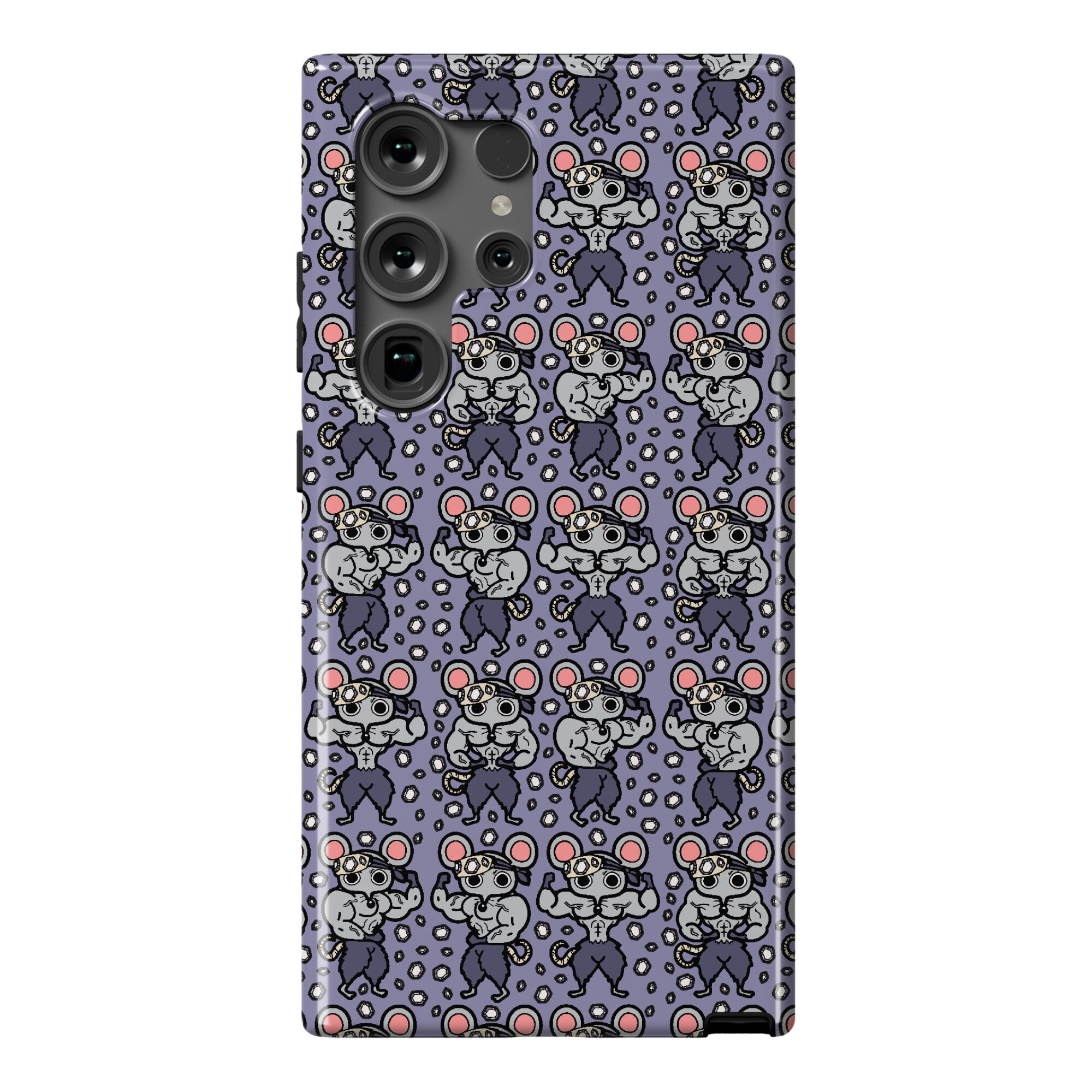Muscle Mice Pattern Parody Phone Case