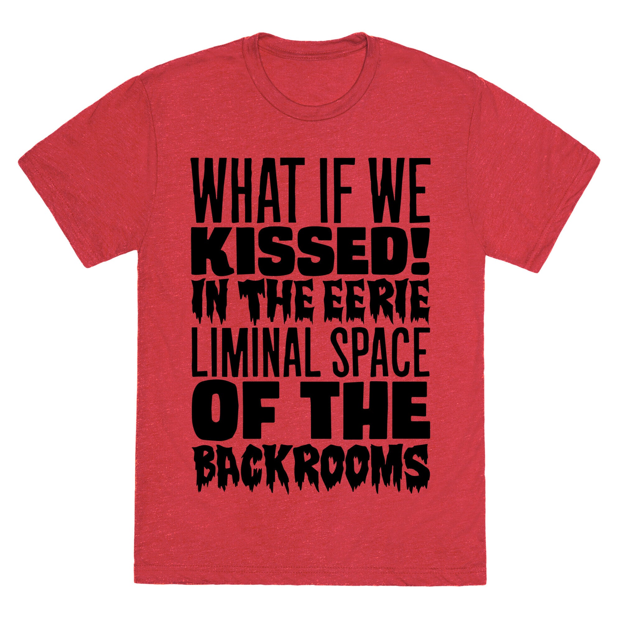 What If We Kissed In The Backrooms Unisex Triblend Tee