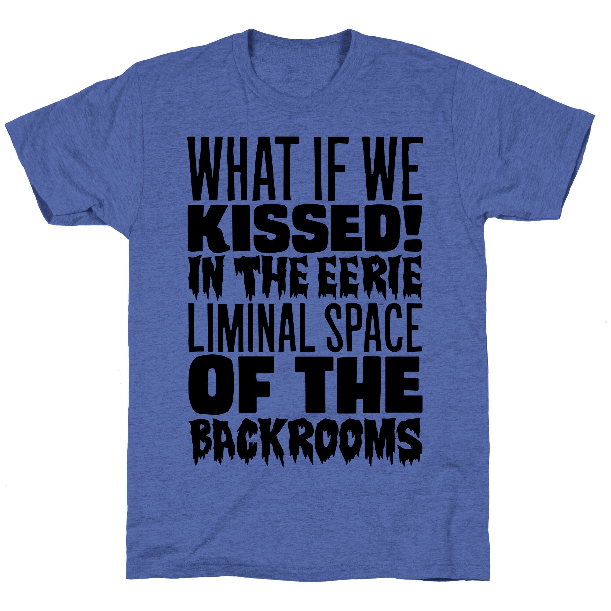 What If We Kissed In The Backrooms Unisex Triblend Tee