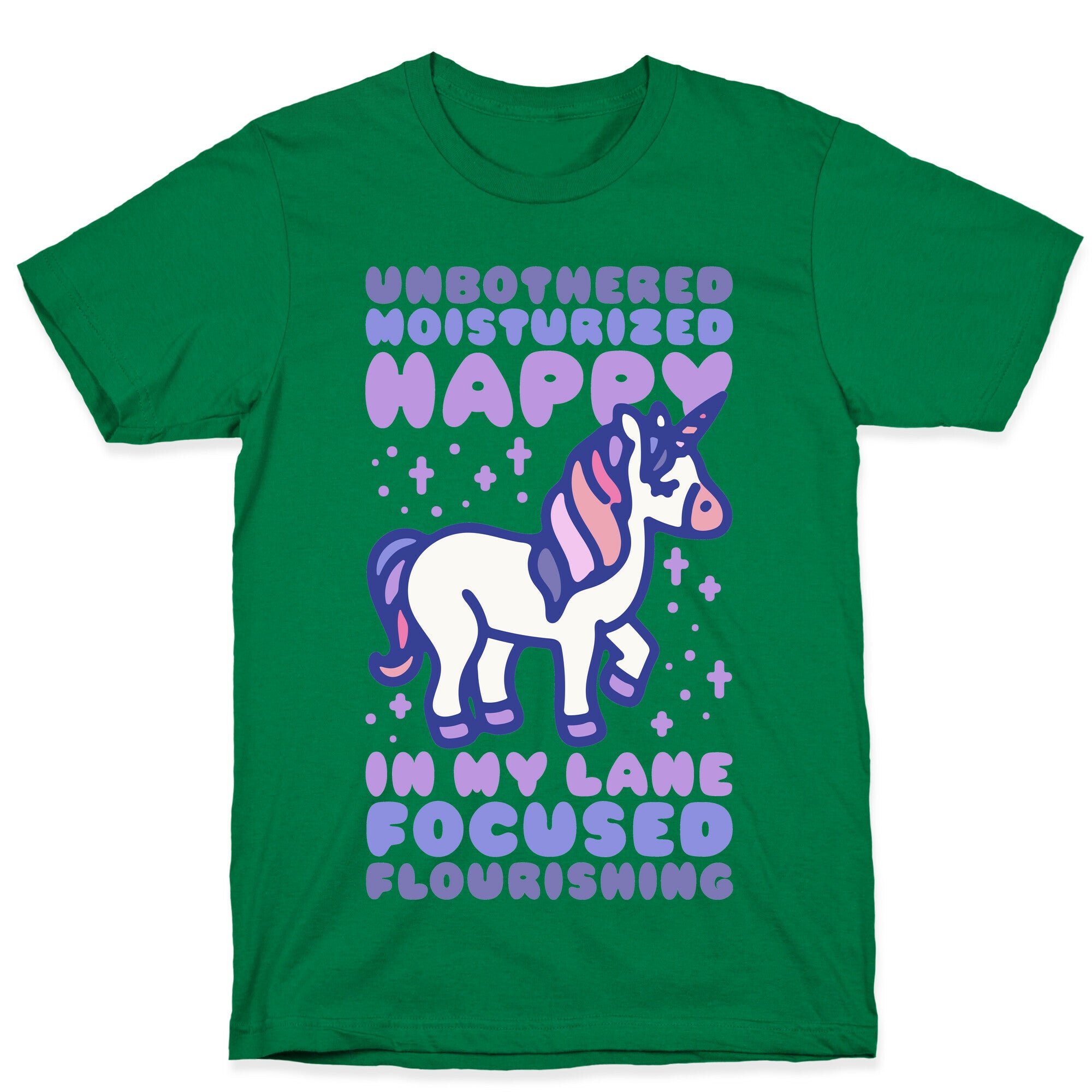 Unbothered Moisturized Happy Unicorn T-Shirt